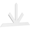 Ekena Millwork Saratoga Architectural Grade PVC Gable Bracket, 84"W x 45 1/2"H x 2"D x 6"F, 13/12 Pitch GBP084X46X0206SAR00 - alternate 1